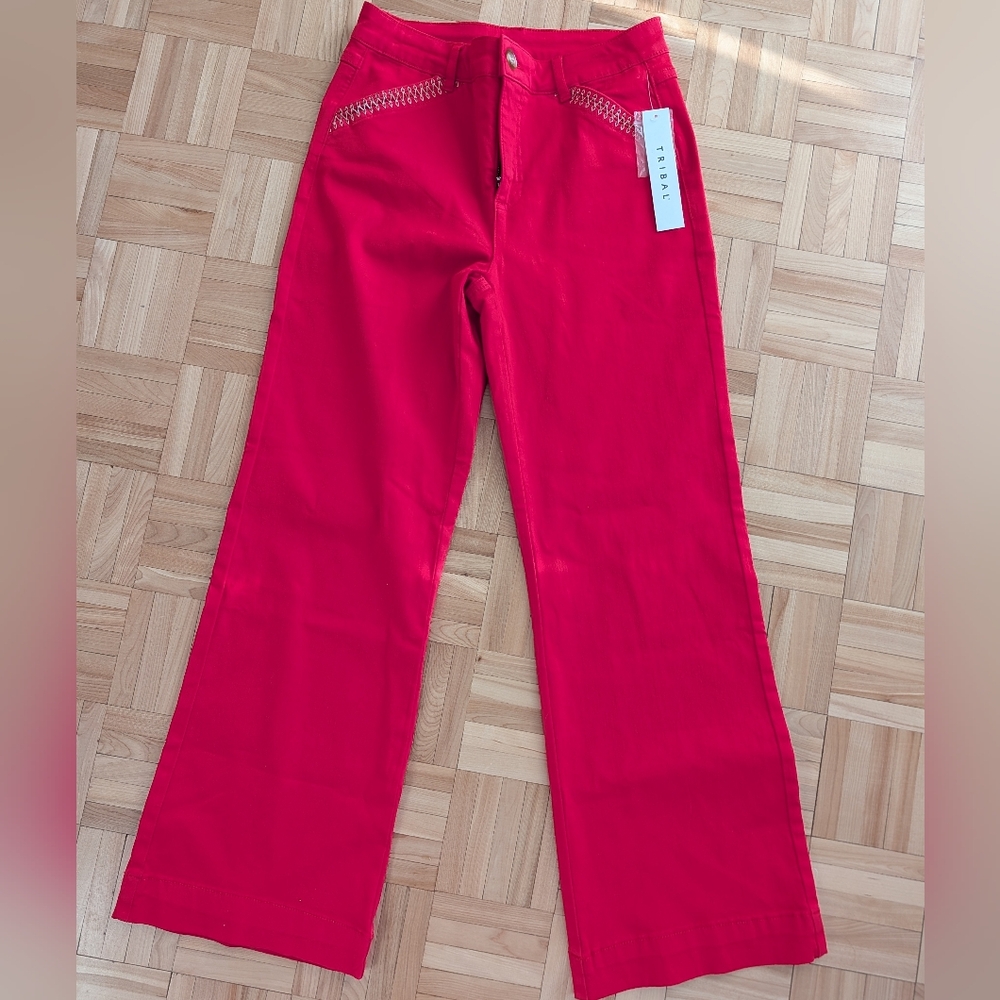 Vibrant Red Pants